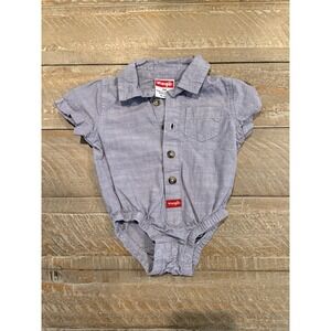 Wrangler‎ Baby Size 3 Months – Chambray Button-Up Bodysuit